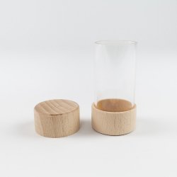 Tubo de madera transparente J5056 Enrosca 4