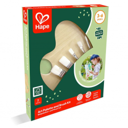 Kit de pinzells i paleta de bambu J5144 Hape 3