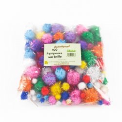 Pompons de mides diferents per fer manualitats J5212 Deukaliptus 3