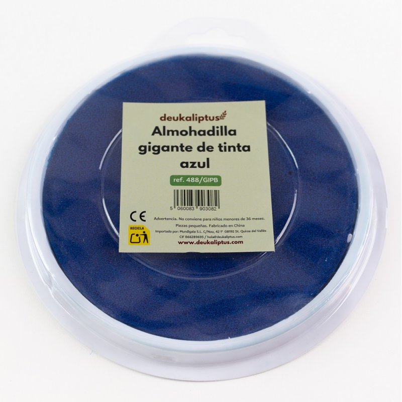 Tampó de tinta blau gegant