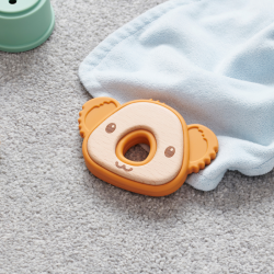 Mordedor de silicona y madera koala
