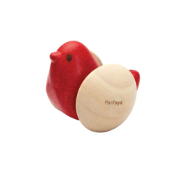 Pajarito rodante de madera para bebés | Jugaia