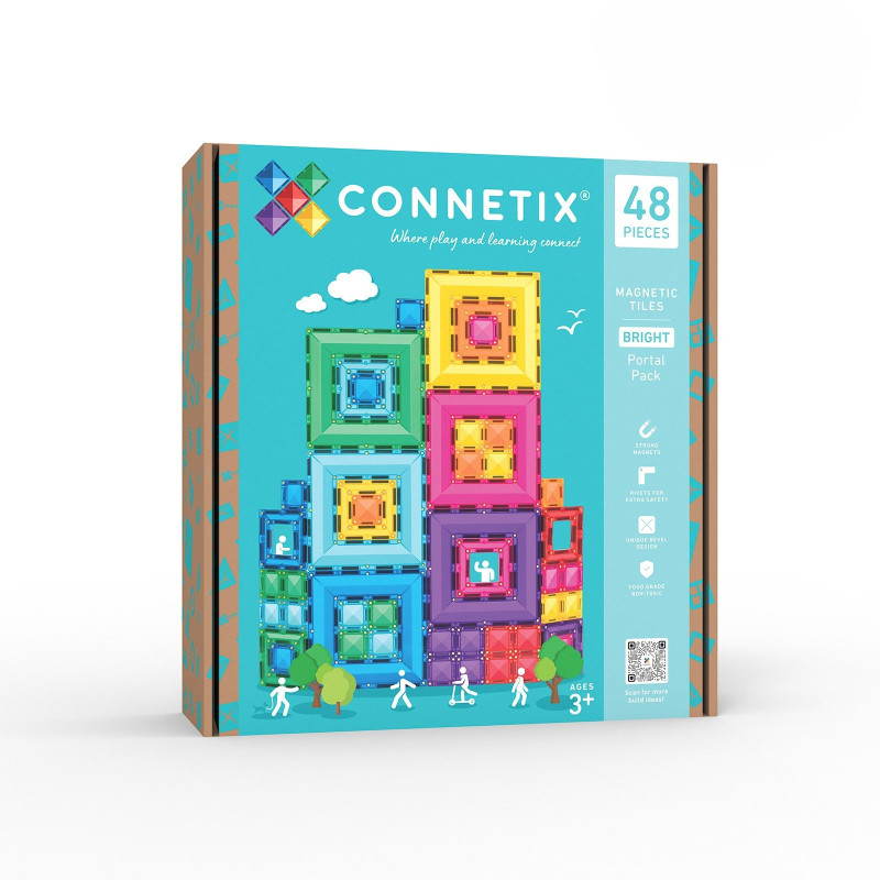 Connetix Bright Portal Pack 48 piezas | Jugaia