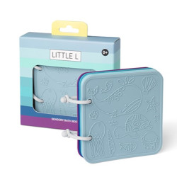 Llibre Sensorial de Silicona Blue Little L | Jugaia