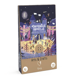 Enchanted Poster & Stickers Londji – activitat creativa amb 152 enganxines i pòster del castell