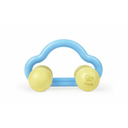 Coche Sonajero Hape – diseño compacto de 12,5 x 7,3 x 7,5 cm perfecto para manos pequeñas