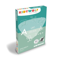 Plantilles KidyDraw Mini Game Edu Kidywolf – 60 targetes de recanvi amb lletres, números i jocs a partir de 4 anys