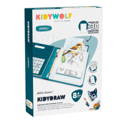 Kidydraw Pad Animals Kidywolf – tauleta retroil·luminada per calcar i aprendre a dibuixar animals a partir de 8 anys