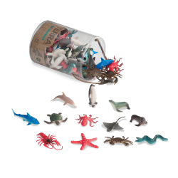 Pot de 60 Animals Marins Terra Battat – 10 models de figures pintades a mà a partir de 6 anys