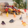 Detalle de las figuras del Bote de 60 Dinosaurios Terra – posturas naturales y coloreado vibrante