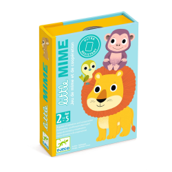 Little Mime Djeco – primer joc de mímica cooperativa amb 30 cartes de plàstic resistent a partir de 2,5 anys