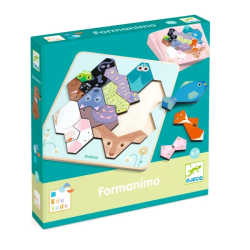 Formanimo Djeco – joc educatiu de geometria amb 20 reptes progressius de siluetes d'animals a partir de 4 anys