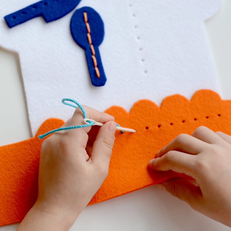 Kit de costura para niños: Gorro de cocinero
