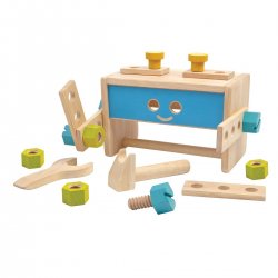 Caja - robot de herramientas de madera. Plan Toys