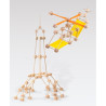 Mini Trigonos L. Juego de construcción de madera y tela.