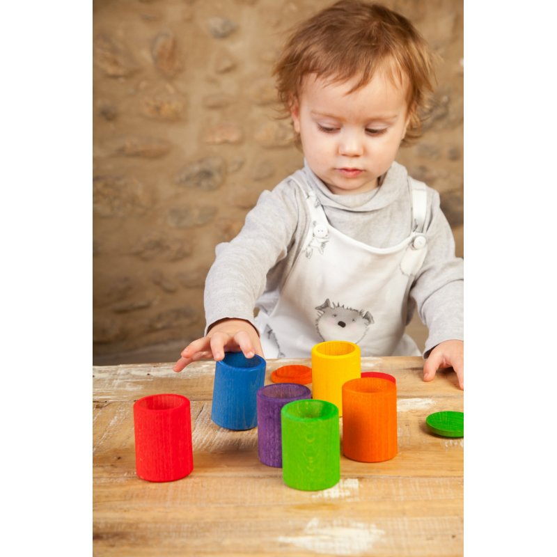 Cubiletes de colores para juego libre. Marca Grapat Cubiletes de colores para juego libre. Marca Grapat J2007 Grapat