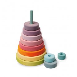 Encaixable Torre de cercles Pastel de Grimm's J2395 Juguetes Grimm's 1