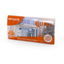 Dinero de juguete. Set de monedas y billetes de euro (€). Miniland J2458 Miniland 2