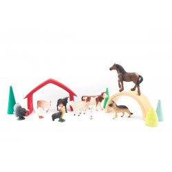 Pack de animales de la granja. Miniland J2452 Miniland 1