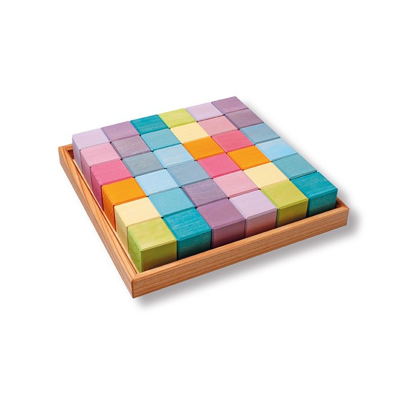 Cubos de madera Pastel de Grimm's Cubos de madera Pastel de Grimm's J2476 Juguetes Grimm's