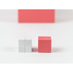 Torre rosa premium + 30 cubos de 1x1x1 cm