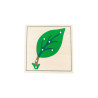 Puzzle de madera hoja montessori
