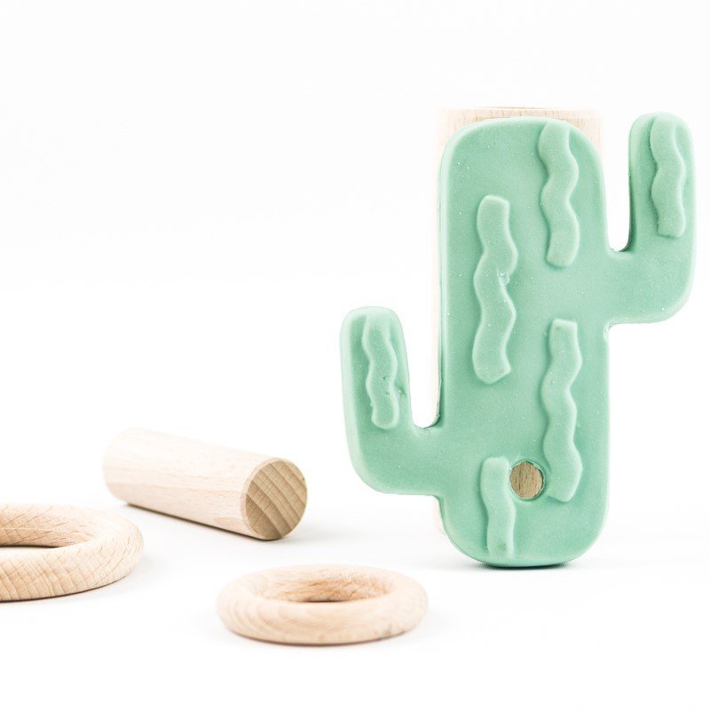 Mordedor Cactus de goma. Ecológico i bio degradable. J2642 Lanco Toys