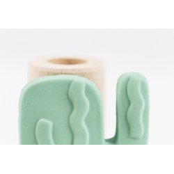 Mossegador de cautxú per a nadons. 100% natural amb forma de catus J2642 Lanco Toys 4
