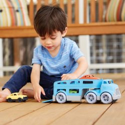 Camió de joguina per a transportar cotxes. Marca Green Toys