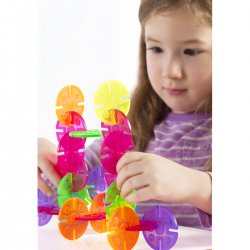 Juego de construcción para mesa de luz. 96 discos Interlox. Guide Craft. J2703 Guide Craft 5