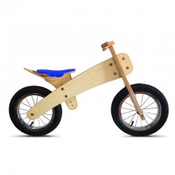 Bici de madera pequeña sin pedales