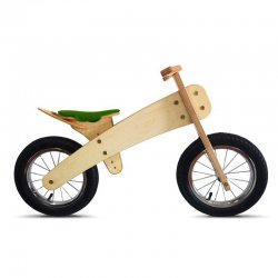 Bicicleta de fusta sense pedals petita