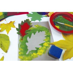 6 plantillas de hojas para manualidades infantiles J2719 Henbea 5