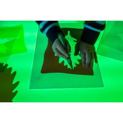 Plantillas de hojas para mesa de luz. Montessori. J2719 Henbea 2
