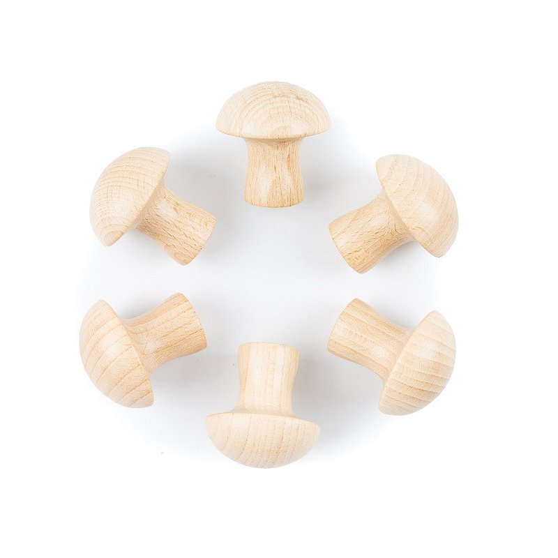 6 bolets de fusta natural Marca Grapat J2732 Grapat