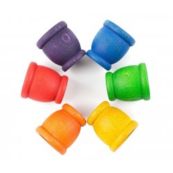 Gobelets de fusta de colors marca Grapat