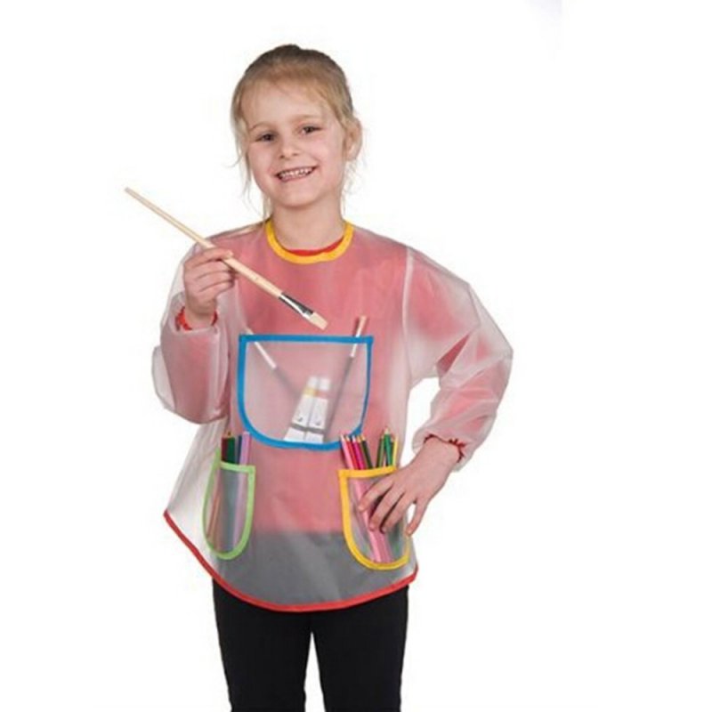 Delantal de pintar para niños. Para proteger la ropa. Opitec