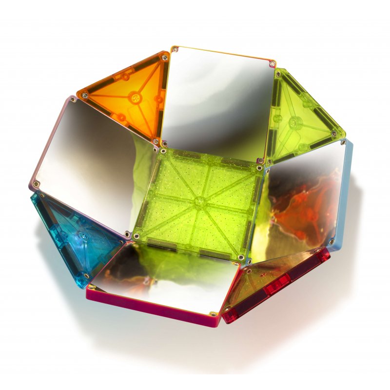 MagnaTiles-Stardust Glitter con espejos