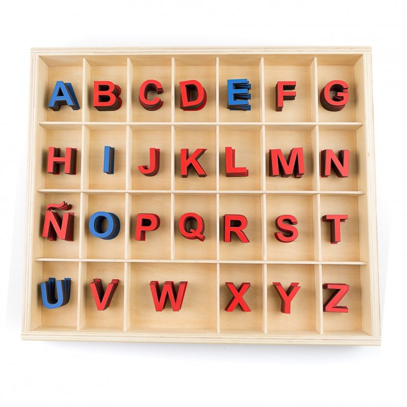 Abecedario móvil en mayúscula montessori Abecedario móvil en mayúscula montessori J2875 Montessori