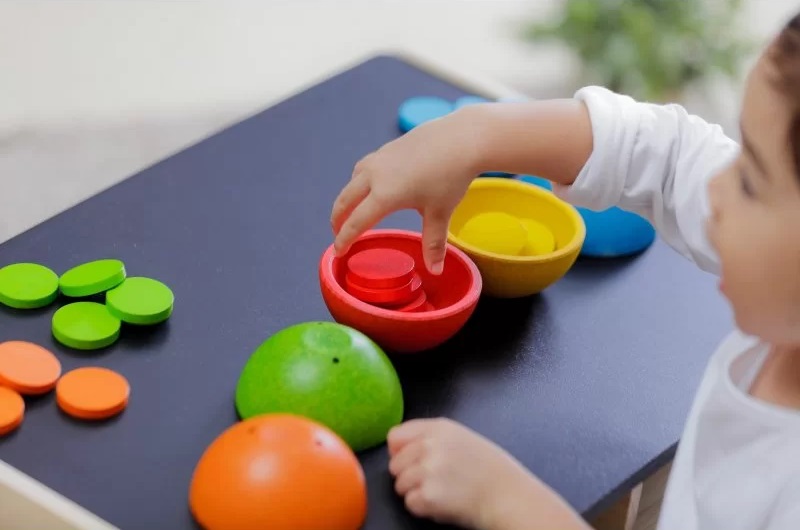 tazas ordena y cuenta